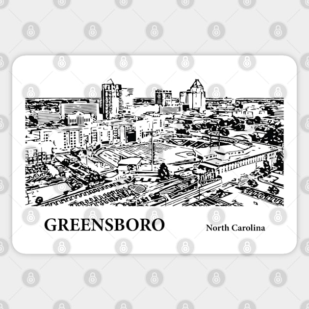 Greensboro - North Carolina Sticker by Lakeric